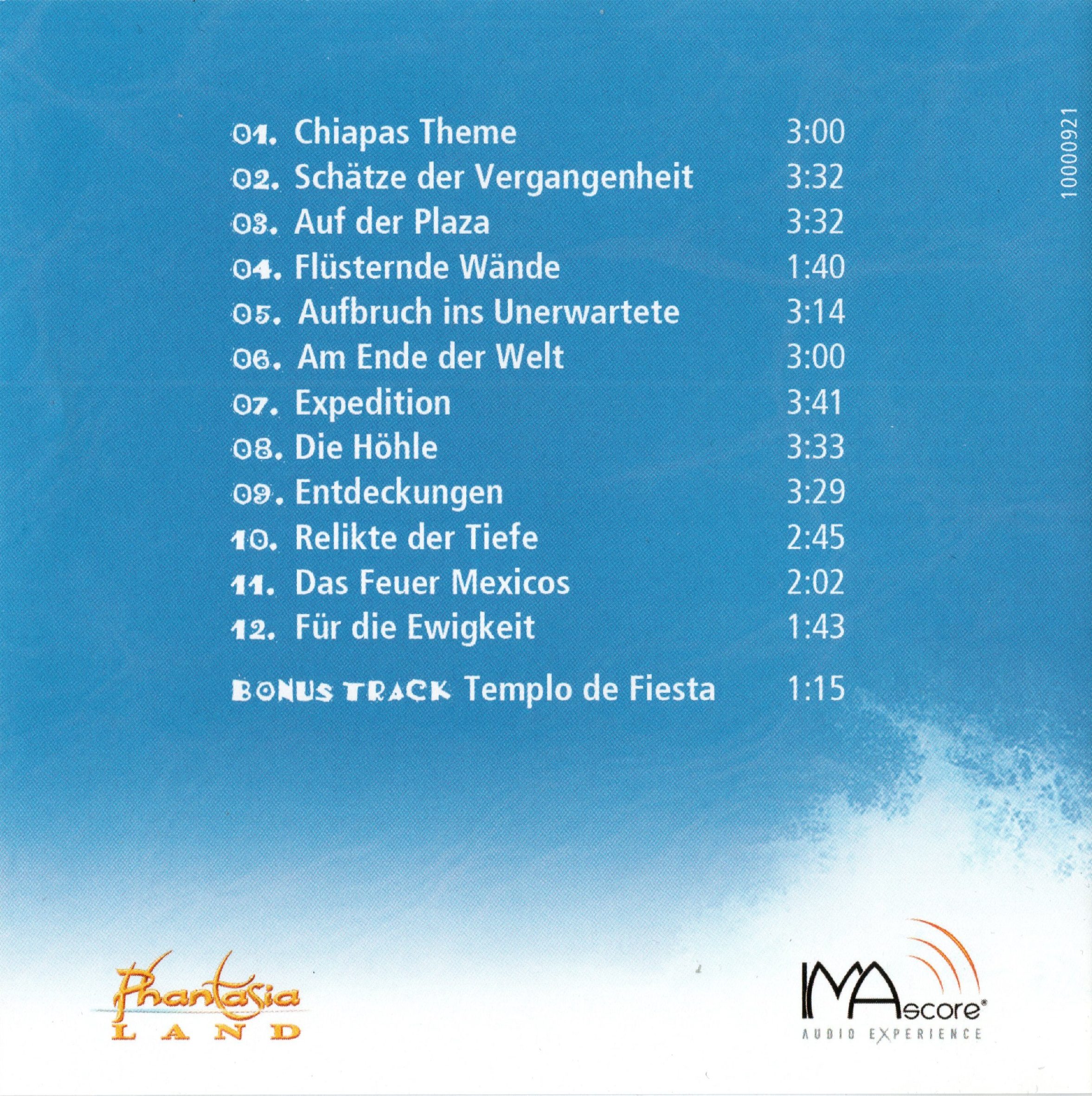 Chiapas Tracklist