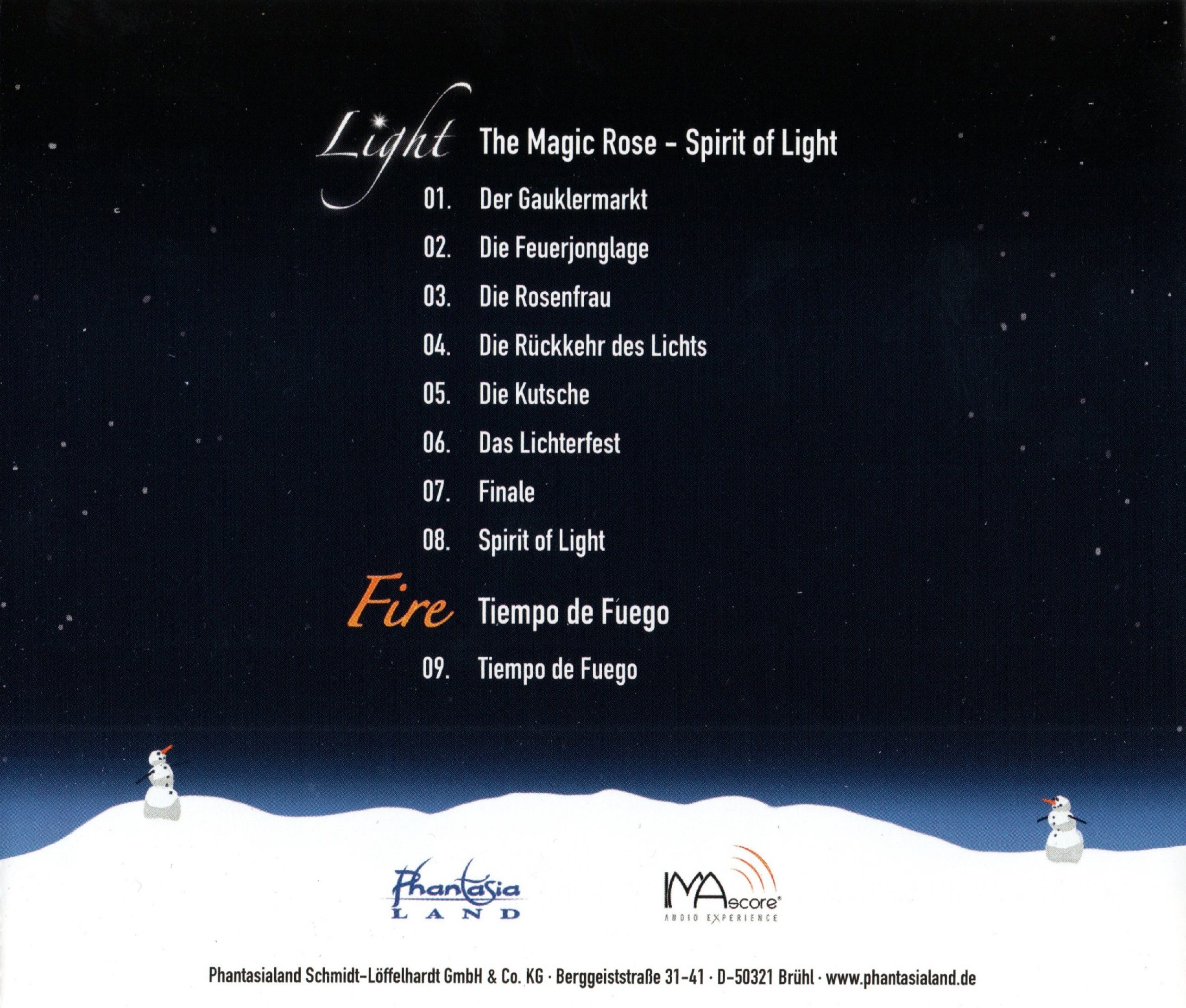 Light & Fire Tracklist