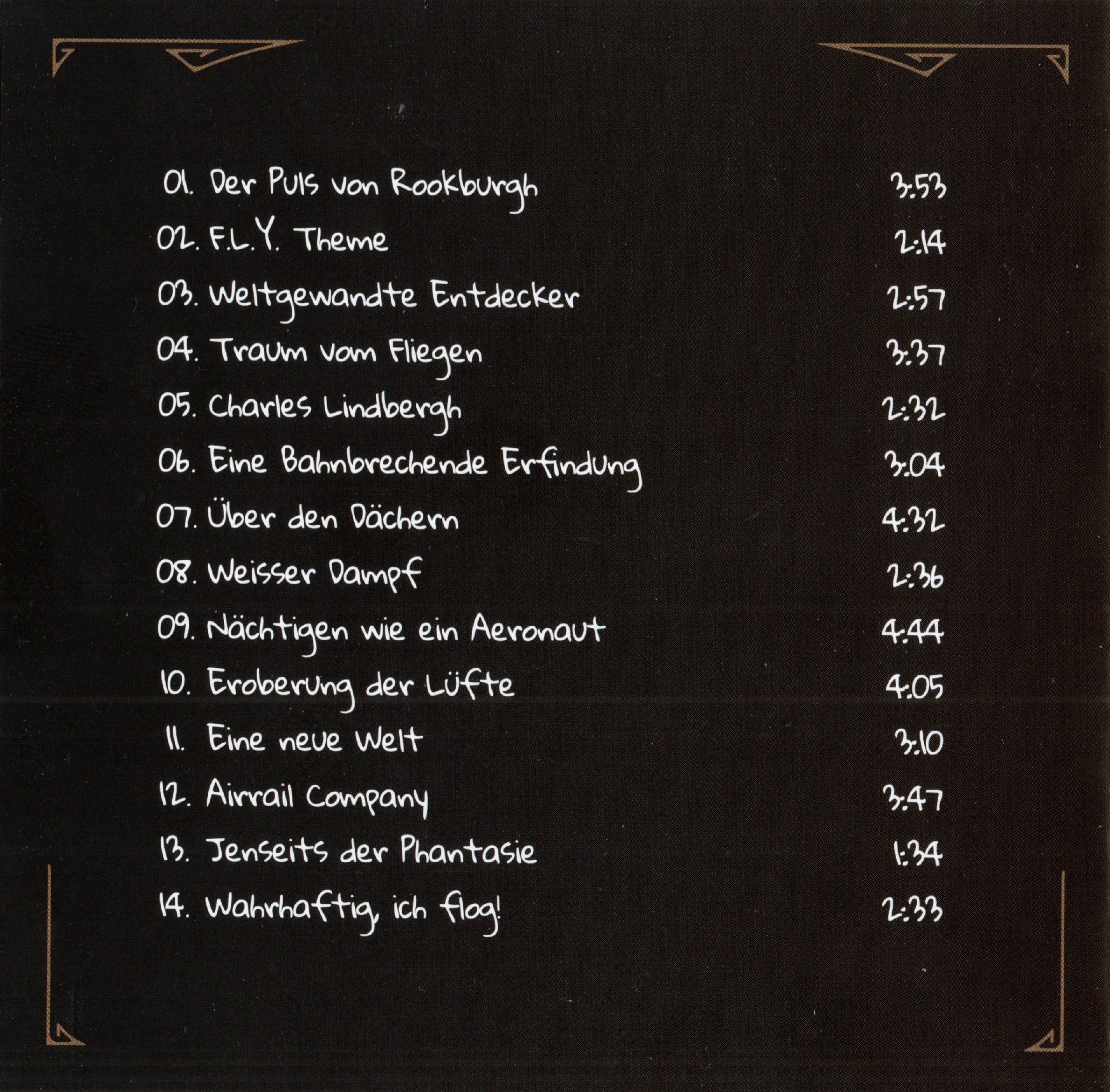 Rookburgh Tracklist